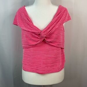 Express Hot Pink Off the Shoulder Top- NWT